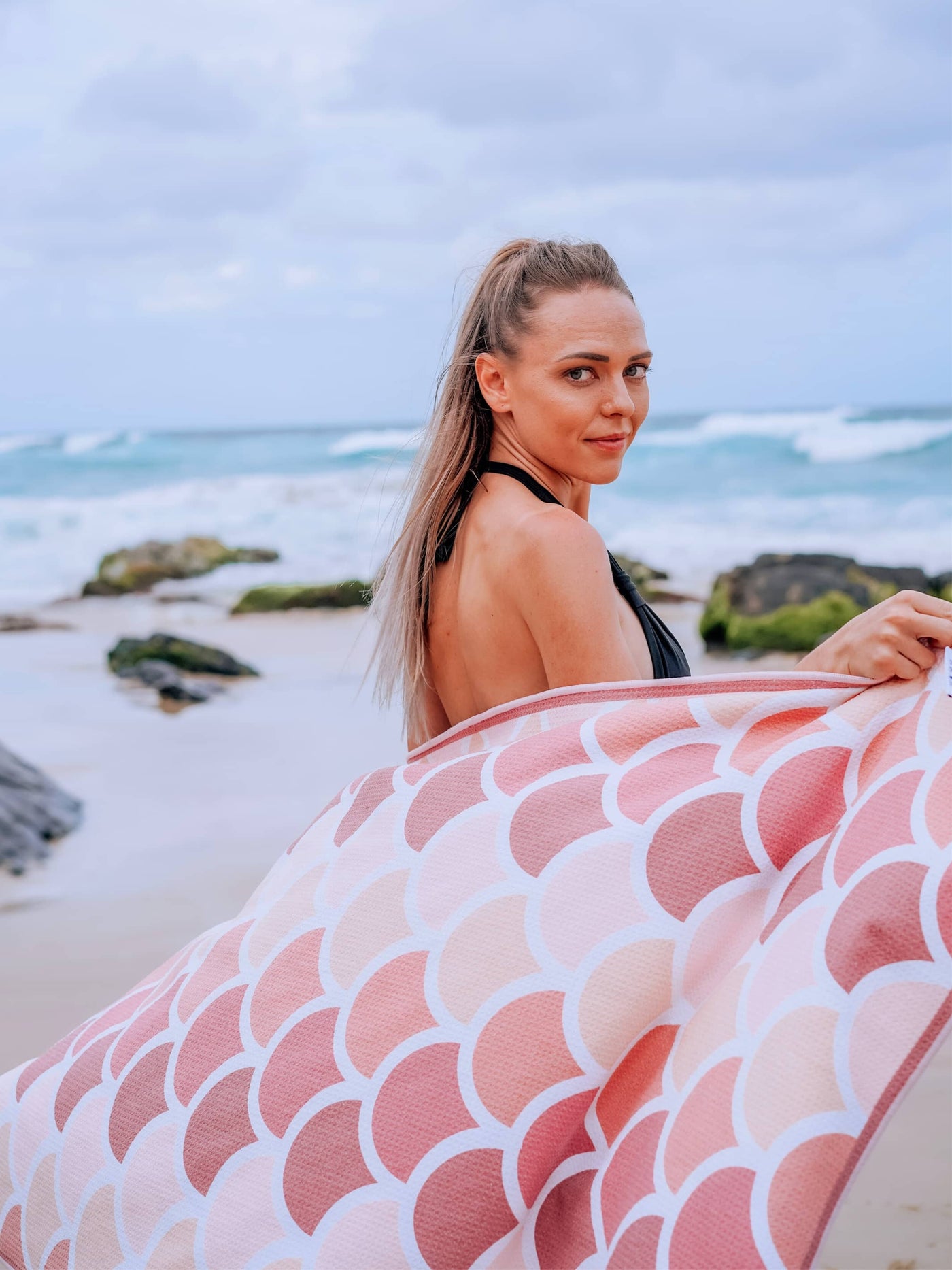 Pink Mermaid - Sand Free Beach Towel